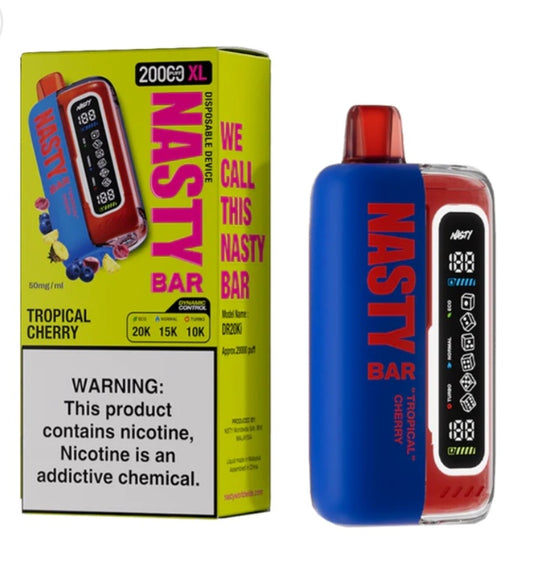 NASTY XL 20000 PUFFS DISPOSABLE VAPE TROPICAL CHERRY